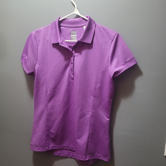 Callaway Lilac Polo Short Sleeve Shirt Size S - Picture 2 of 5